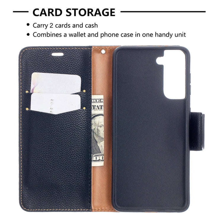 Litchi Texture Pure Color Horizontal Flip Leather Case with Holder & Card Slots & Wallet & Lanyar...