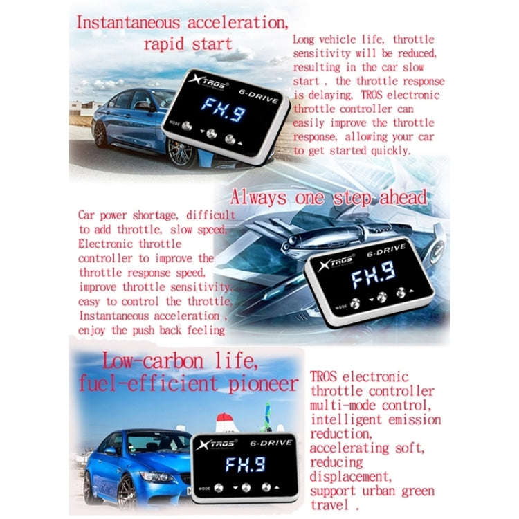 TROS TS-6Drive Potent Booster Electronic Throttle Controller, For Ford Focus (CB8) 2011-, For For...