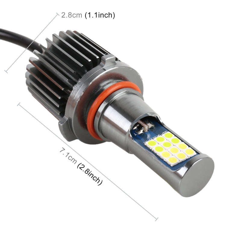 2 PCS DC12-24V / 10.5W Car Double Colors Fog Lights with 24LEDs SMD-3030 & Constant Current, Box ...