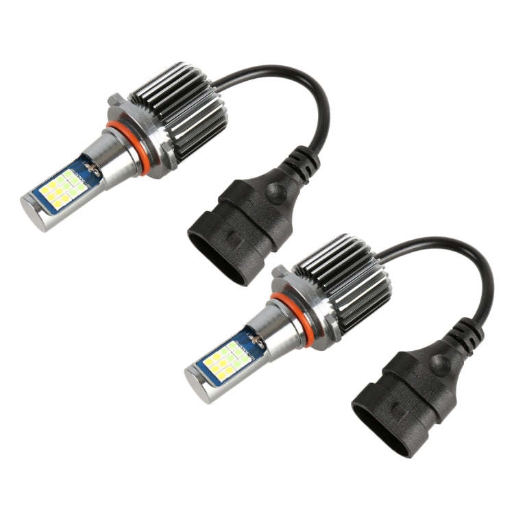 2 PCS DC12-24V / 10.5W Car Double Colors Fog Lights with 24LEDs SMD-3030 & Constant Current, Box ...