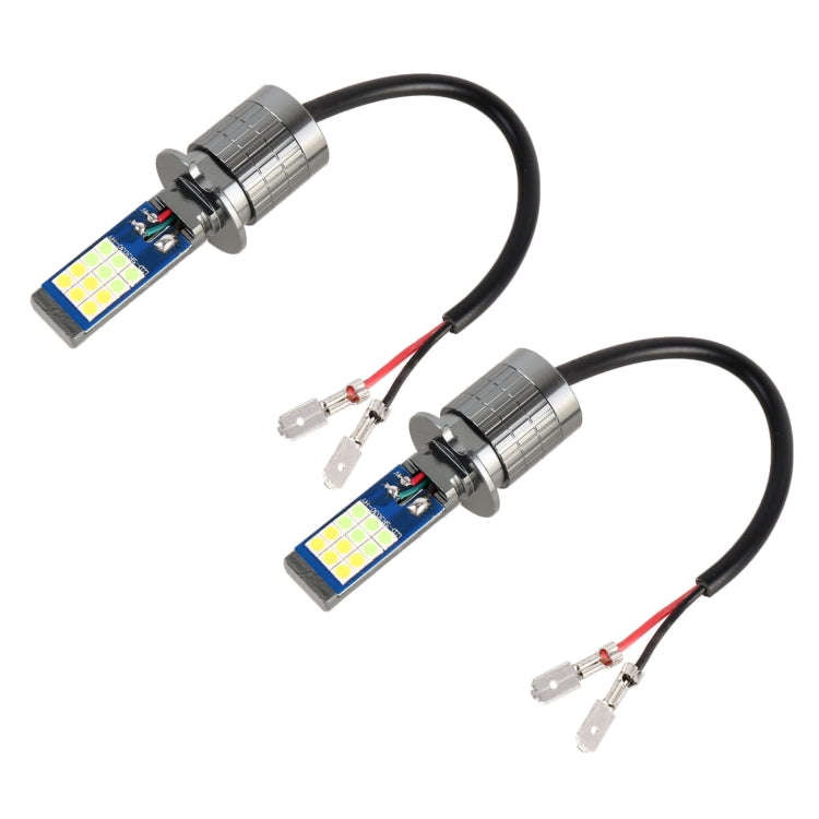 2 PCS DC12-24V / 10.5W Car Double Colors Fog Lights with 24LEDs SMD-3030 & Constant Current, Box ...