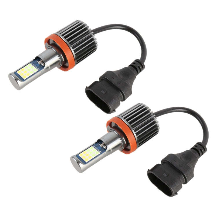 2 PCS DC12-24V / 10.5W Car Double Colors Fog Lights with 24LEDs SMD-3030 & Constant Current, Box ...
