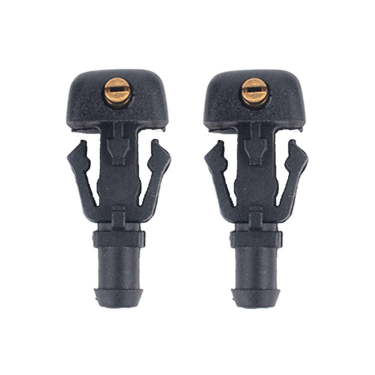 2 PCS Front Windshield Washer Wiper Jet Water Spray Nozzle + Hose Connector Set 3W7Z17603AA for F...