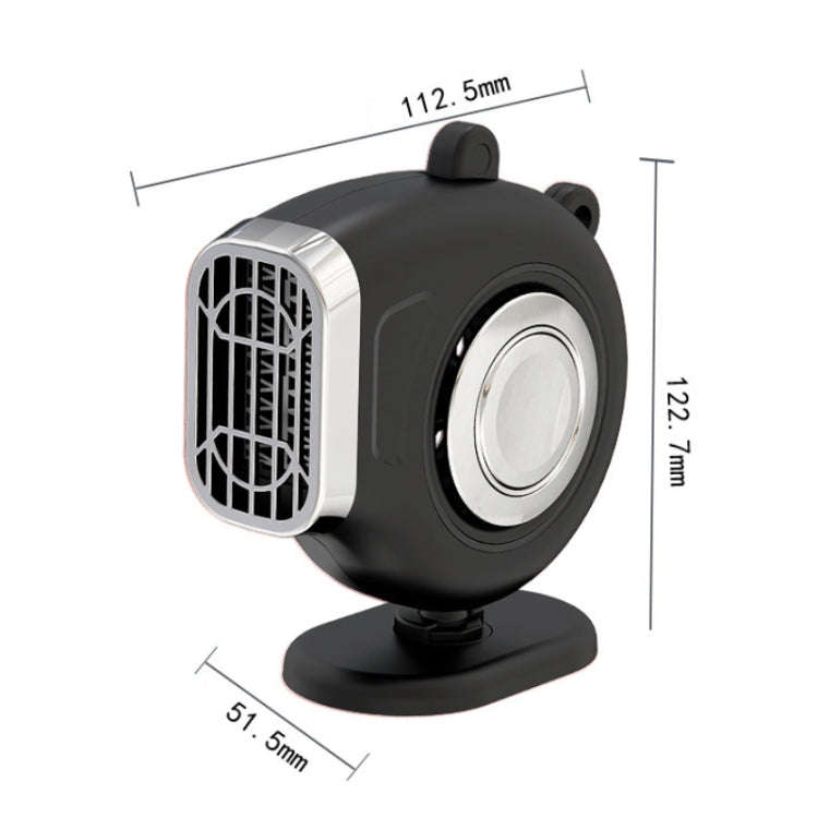 Portable Car Dashboard Electric Heater Winter Defroster, 12V, 24V