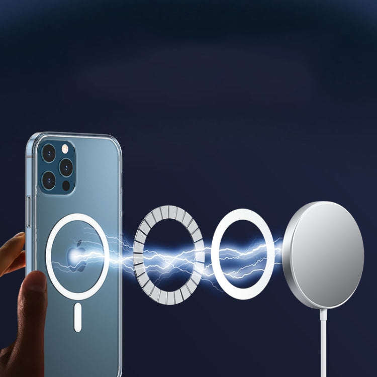 WK WPC-007 iDeal Series Magsafe Case Magnetic Ring All-inclusive Clear TPU Transparent Shockproof...