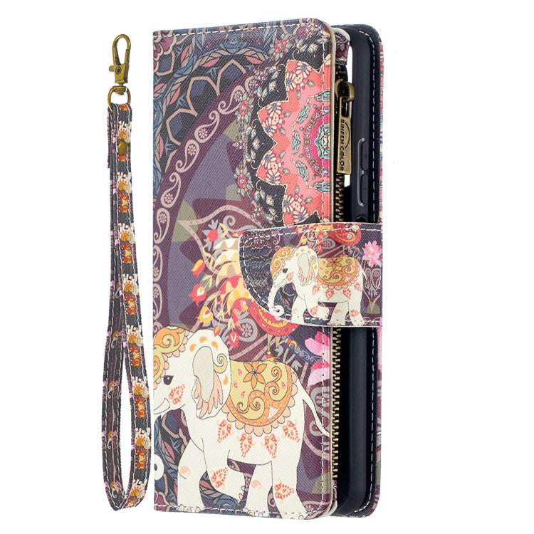 Colored Drawing Pattern Zipper Horizontal Flip Leather Case with Holder & Card Slots & Wallet, Fo...