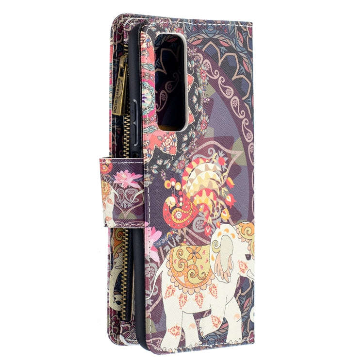 Colored Drawing Pattern Zipper Horizontal Flip Leather Case with Holder & Card Slots & Wallet, Fo...