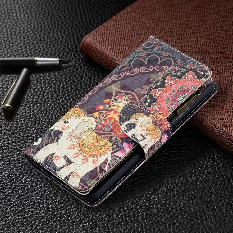 Colored Drawing Pattern Zipper Horizontal Flip Leather Case with Holder & Card Slots & Wallet, Fo...