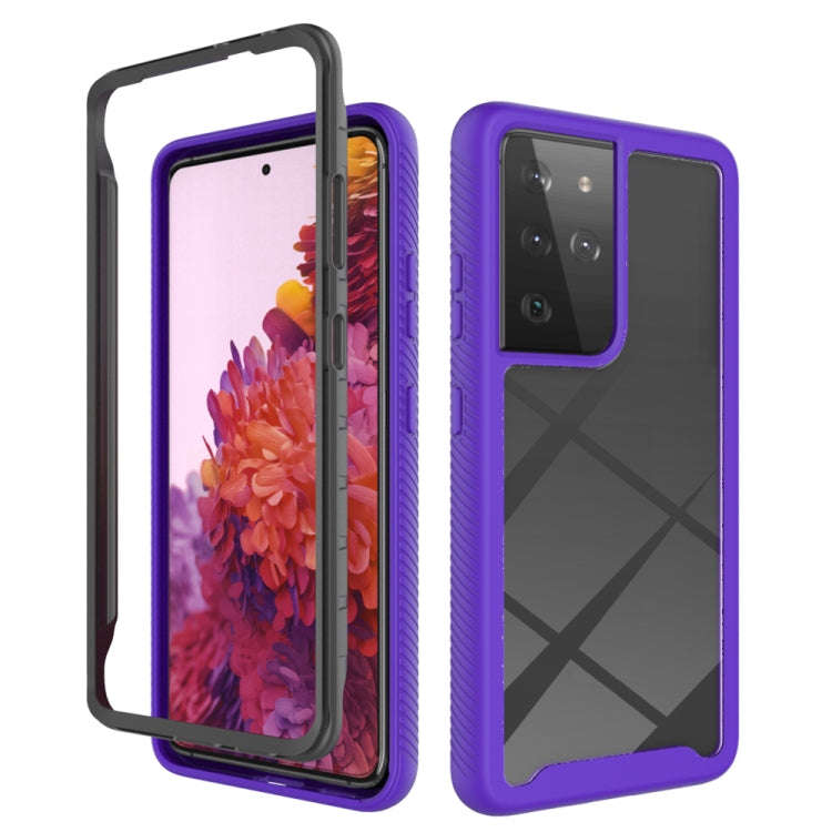 Starry Sky Solid Color Series Shockproof PC + TPU Protective Case, For Samsung Galaxy S21 5G, For...