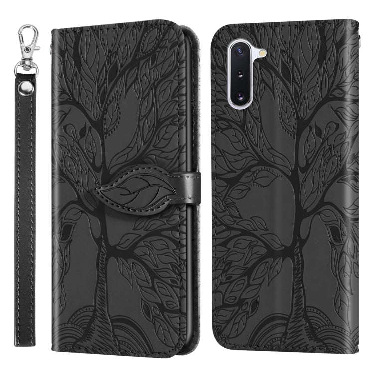 Life of Tree Embossing Pattern Horizontal Flip Leather Case with Holder & Card Slot & Wallet & Ph...