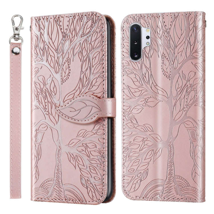 Life of Tree Embossing Pattern Horizontal Flip Leather Case with Holder & Card Slot & Wallet & Ph...
