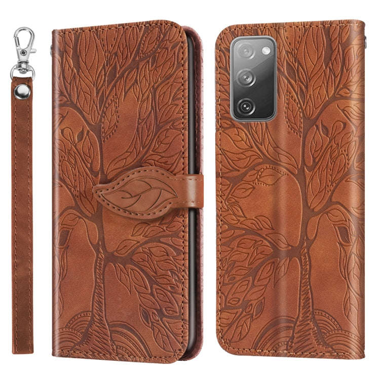 Life of Tree Embossing Pattern Horizontal Flip Leather Case with Holder & Card Slot & Wallet & Ph...