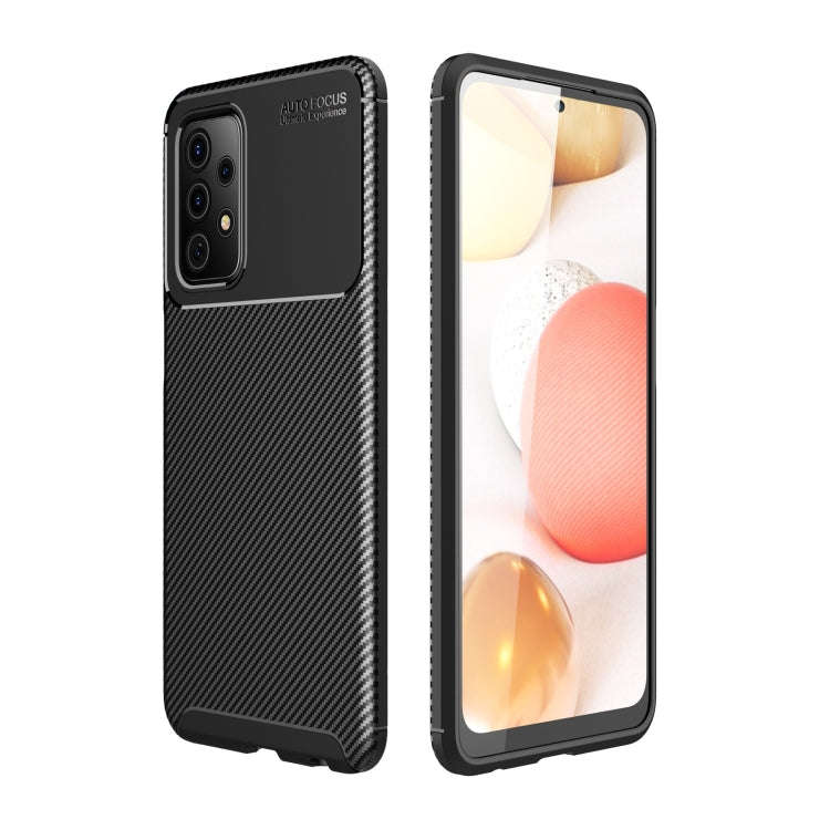 Carbon Fiber Texture Shockproof TPU Case, For Samsung Galaxy A52 5G