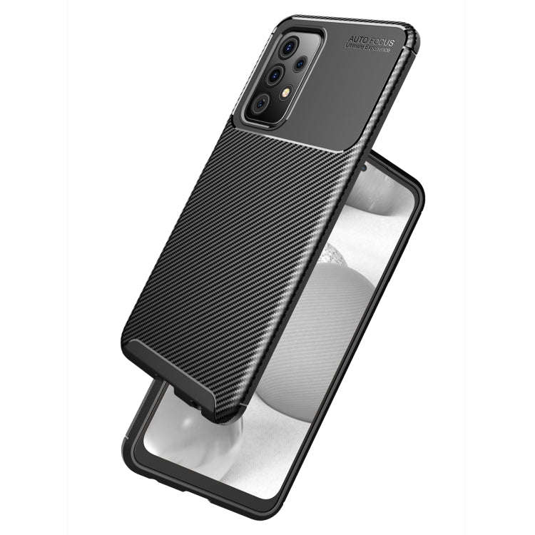 Carbon Fiber Texture Shockproof TPU Case, For Samsung Galaxy A52 5G