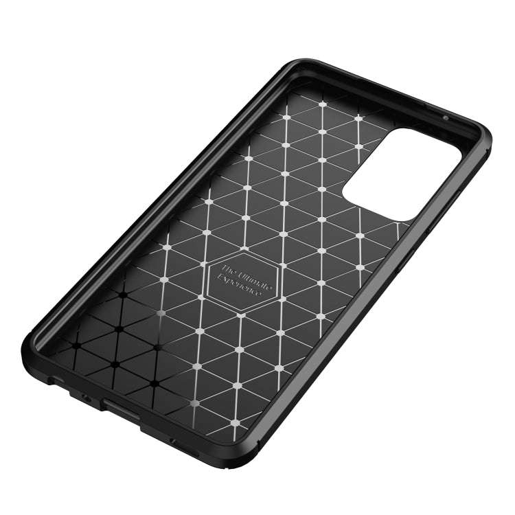 Carbon Fiber Texture Shockproof TPU Case, For Samsung Galaxy A52 5G