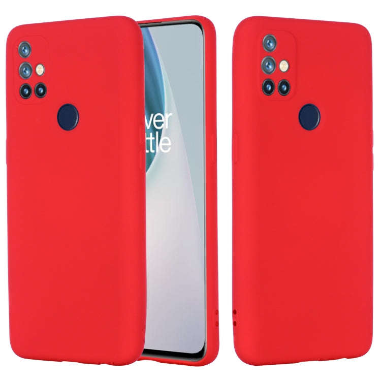 Pure Color Liquid Silicone Shockproof Full Coverage Case, For OnePlus Nord N10 5G, For Samsung Ga...