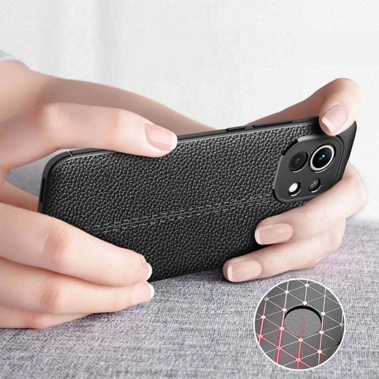Litchi Texture TPU Shockproof Case, For Xiaomi Mi 11