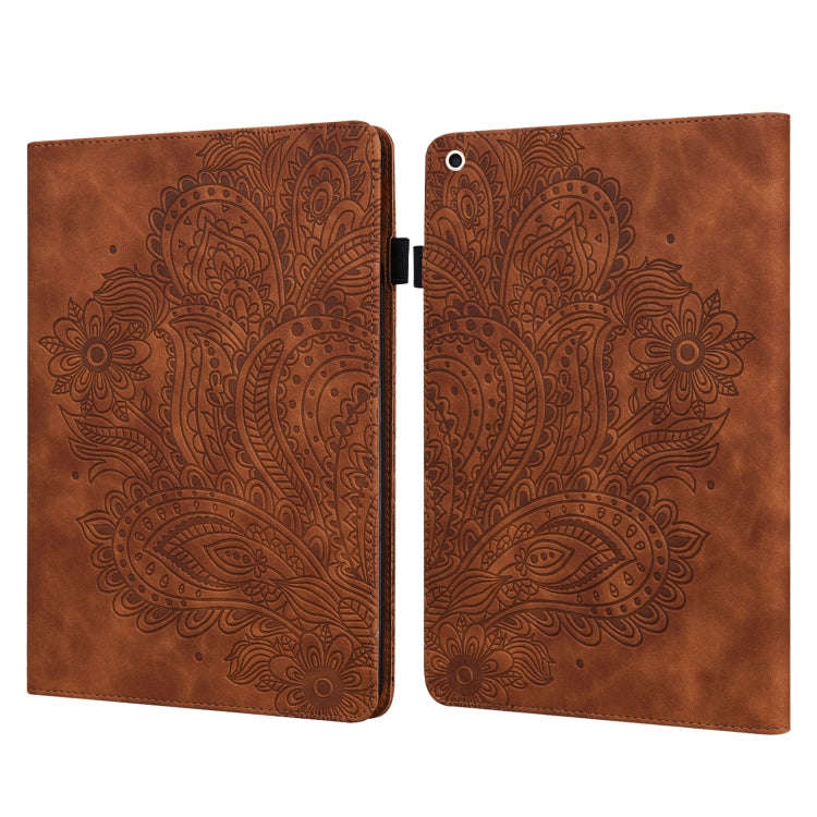 Peacock Embossed Pattern TPU + PU Horizontal Flip Leather Case with Holder & Card Slots & Wallet ...