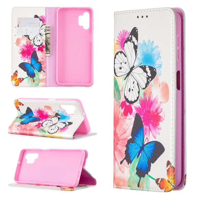 Colored Drawing Pattern Invisible Magnetic Horizontal Flip PU Leather Case with Holder & Card Slo...