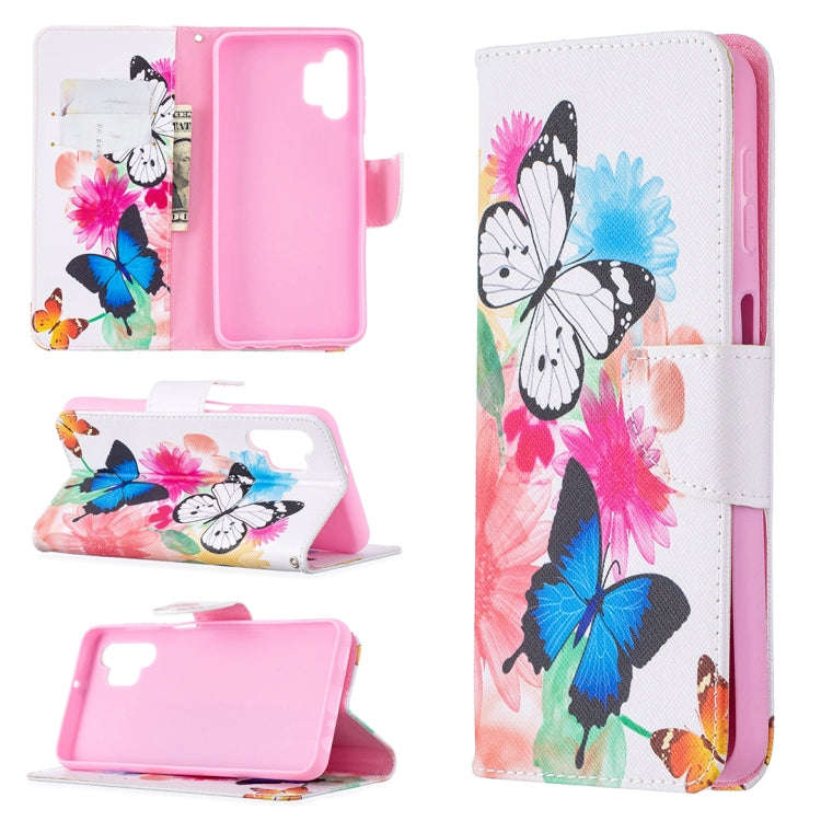 Colored Drawing Pattern Horizontal Flip Leather Case with Holder & Card Slots & Wallet, For Samsu...