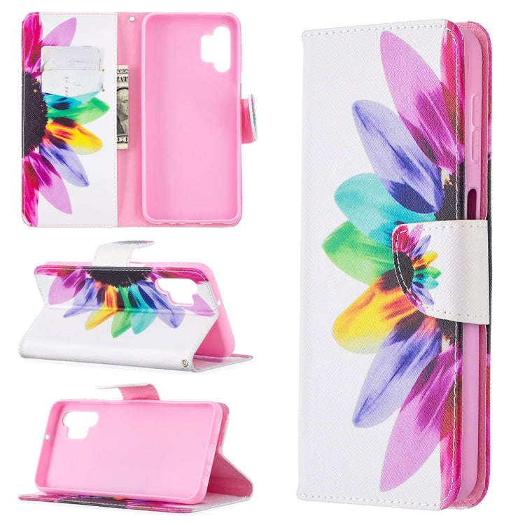 Colored Drawing Pattern Horizontal Flip Leather Case with Holder & Card Slots & Wallet, For Samsu...