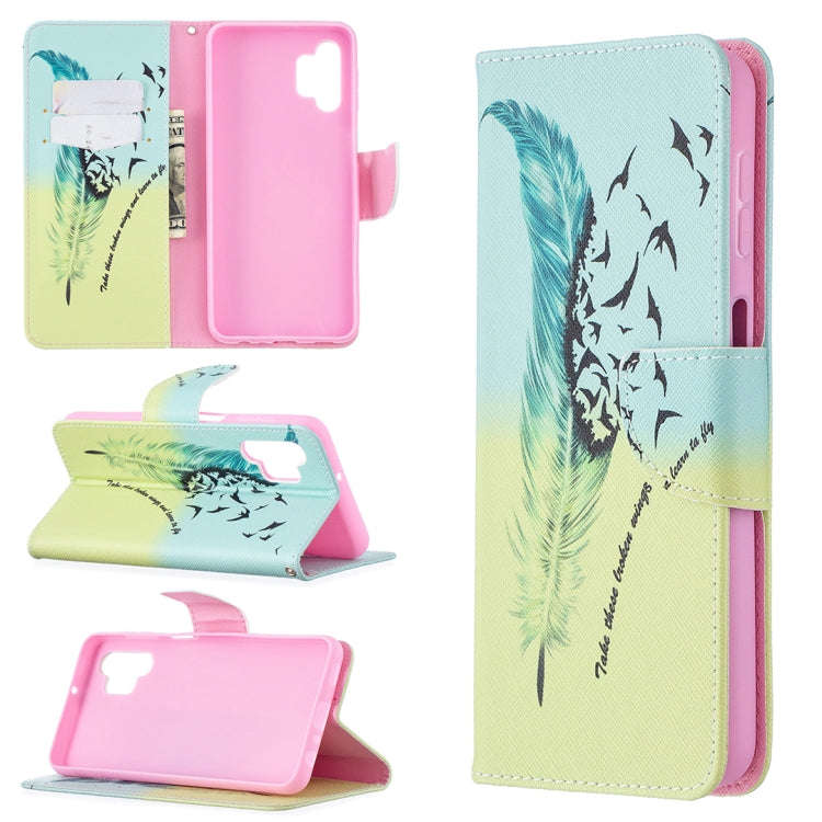 Colored Drawing Pattern Horizontal Flip Leather Case with Holder & Card Slots & Wallet, For Samsu...