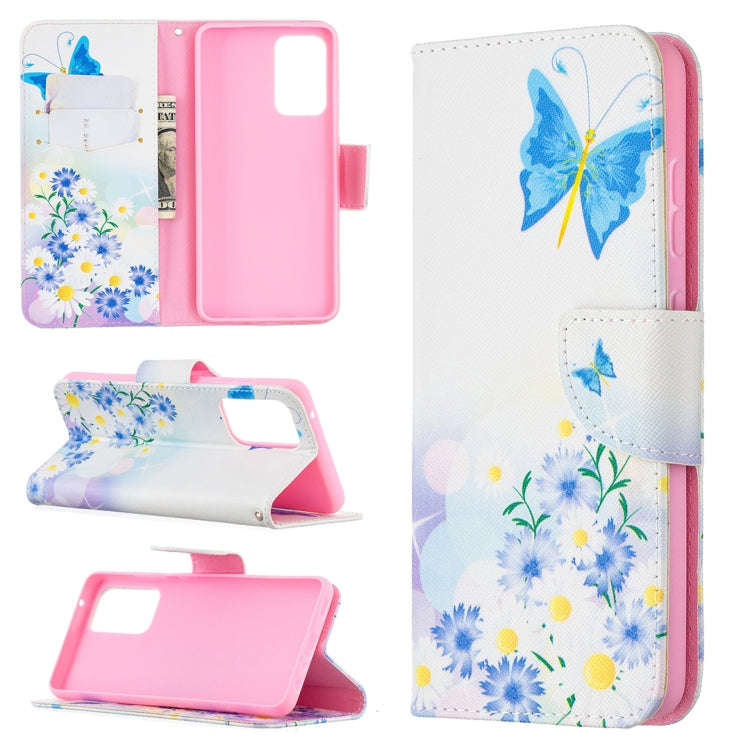 Colored Drawing Pattern Horizontal Flip Leather Case with Holder & Card Slots & Wallet, For Samsu...