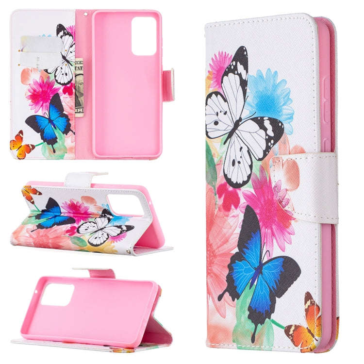 Colored Drawing Pattern Horizontal Flip Leather Case with Holder & Card Slots & Wallet, For Samsu...