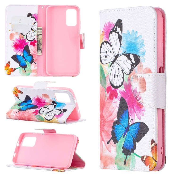 Colored Drawing Pattern Horizontal Flip Leather Case with Holder & Card Slots & Wallet, For Samsu...