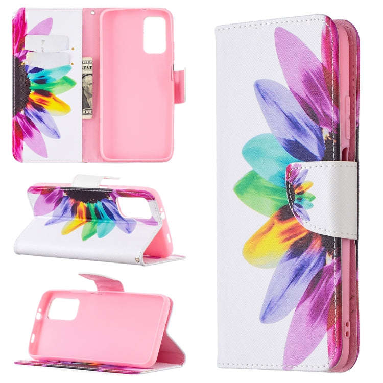 Colored Drawing Pattern Horizontal Flip Leather Case with Holder & Card Slots & Wallet, For Samsu...