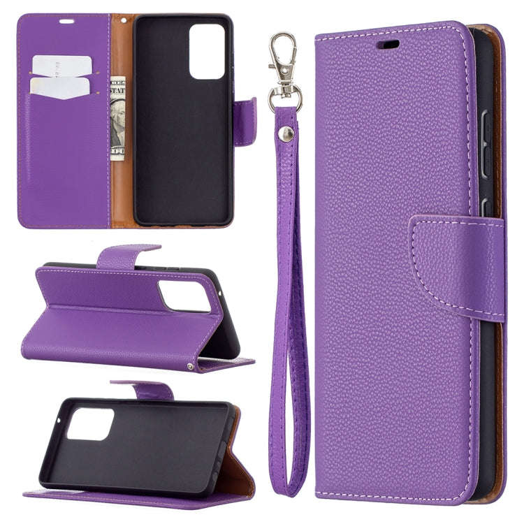 Litchi Texture Pure Color Horizontal Flip PU Leather Case with Holder & Card Slots & Wallet & Lan...