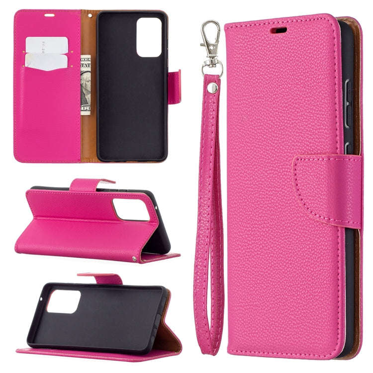 Litchi Texture Pure Color Horizontal Flip PU Leather Case with Holder & Card Slots & Wallet & Lan...