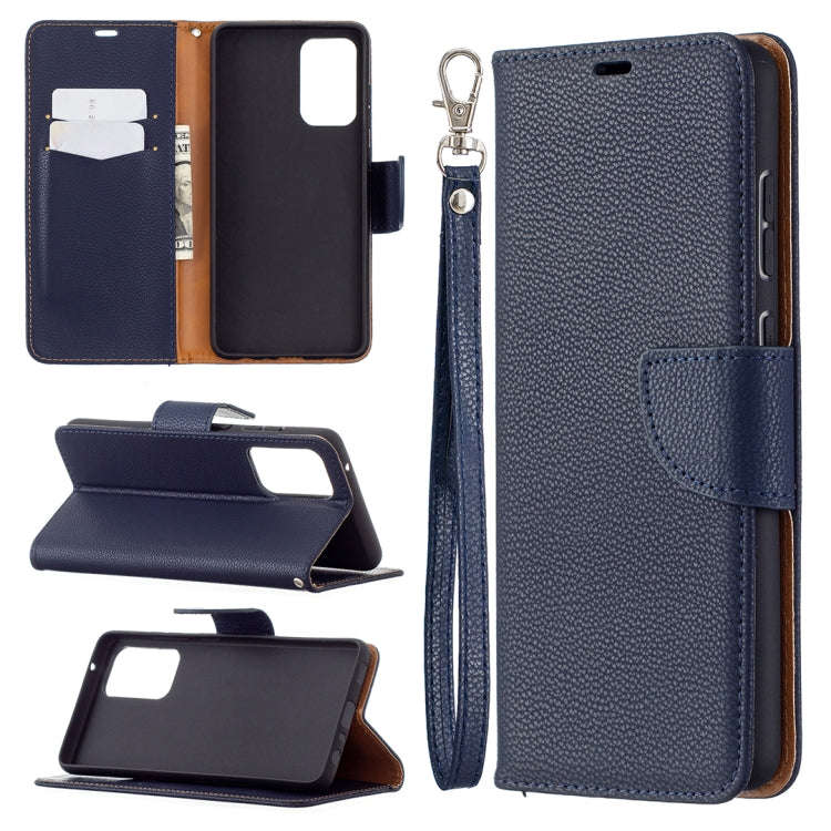 Litchi Texture Pure Color Horizontal Flip PU Leather Case with Holder & Card Slots & Wallet & Lan...