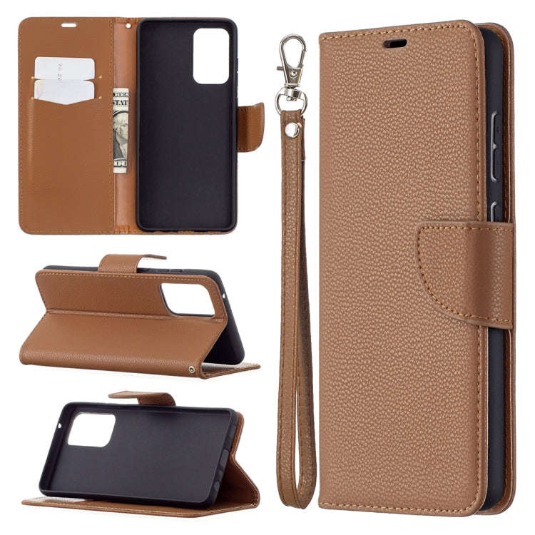 Litchi Texture Pure Color Horizontal Flip PU Leather Case with Holder & Card Slots & Wallet & Lan...