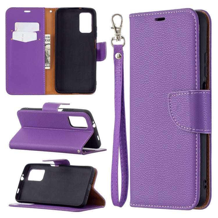 Litchi Texture Pure Color Horizontal Flip PU Leather Case with Holder & Card Slots & Wallet & Lan...