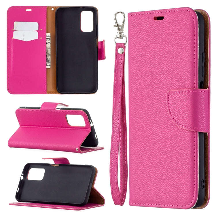 Litchi Texture Pure Color Horizontal Flip PU Leather Case with Holder & Card Slots & Wallet & Lan...