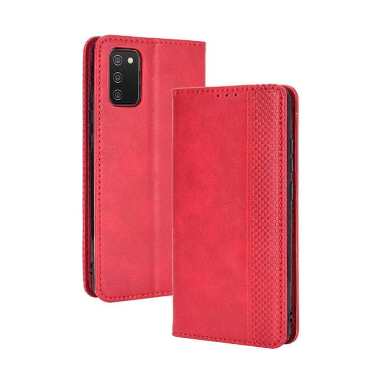 Magnetic Buckle Retro Crazy Horse Texture Horizontal Flip Leather Case with Holder & Card Slots &...