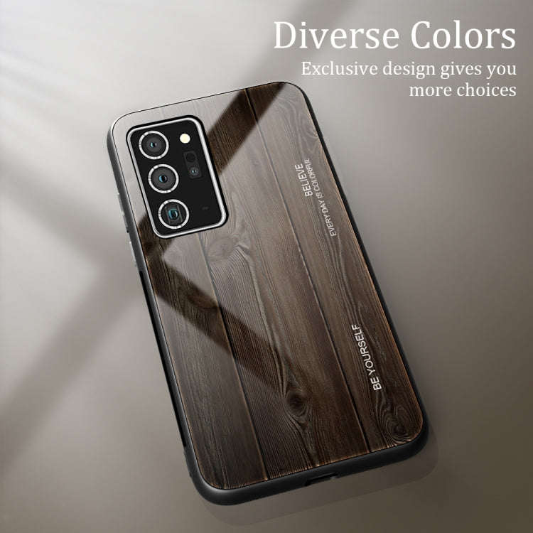 Wood Grain Glass Protective Case, For Samsung Galaxy Note20, For Samsung Galaxy Note20 Ultra, For...