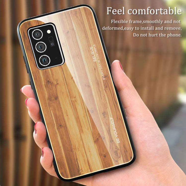 Wood Grain Glass Protective Case, For Samsung Galaxy Note20, For Samsung Galaxy Note20 Ultra, For...
