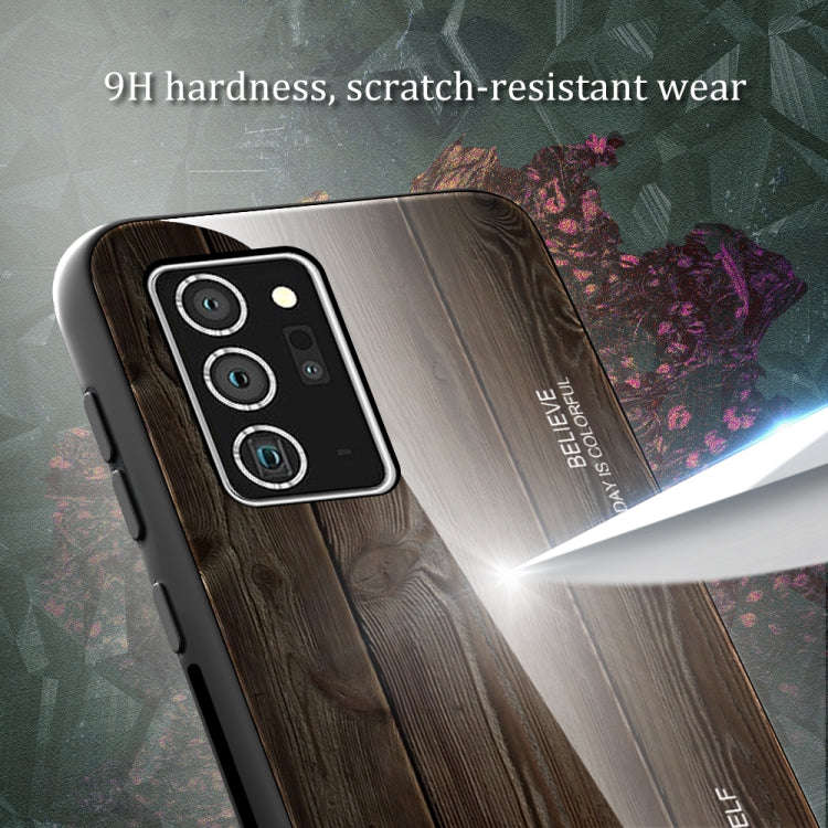 Wood Grain Glass Protective Case, For Samsung Galaxy Note20, For Samsung Galaxy Note20 Ultra, For...
