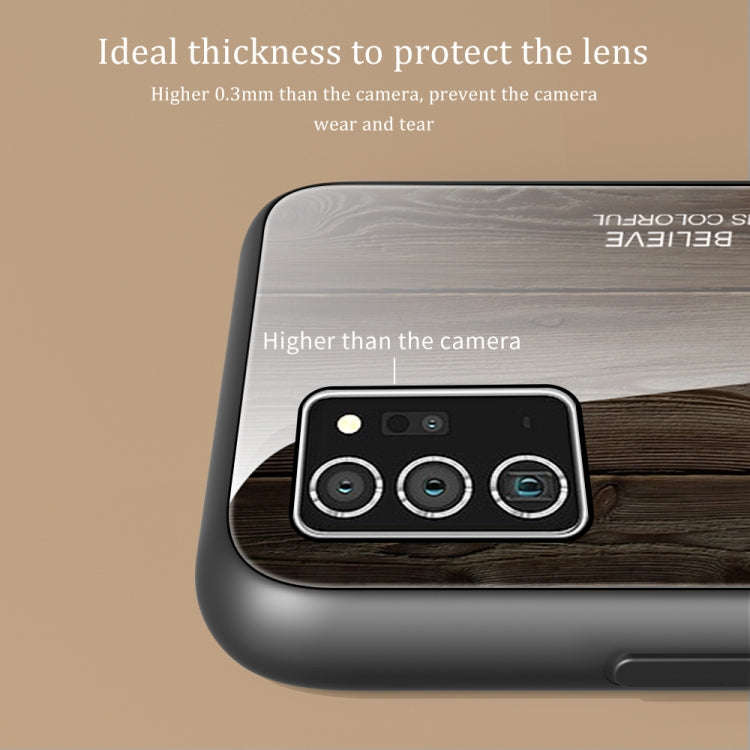 Wood Grain Glass Protective Case, For Samsung Galaxy Note20, For Samsung Galaxy Note20 Ultra, For...