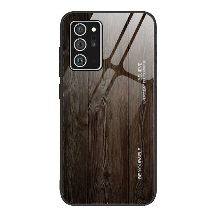 Wood Grain Glass Protective Case, For Samsung Galaxy Note20, For Samsung Galaxy Note20 Ultra, For...
