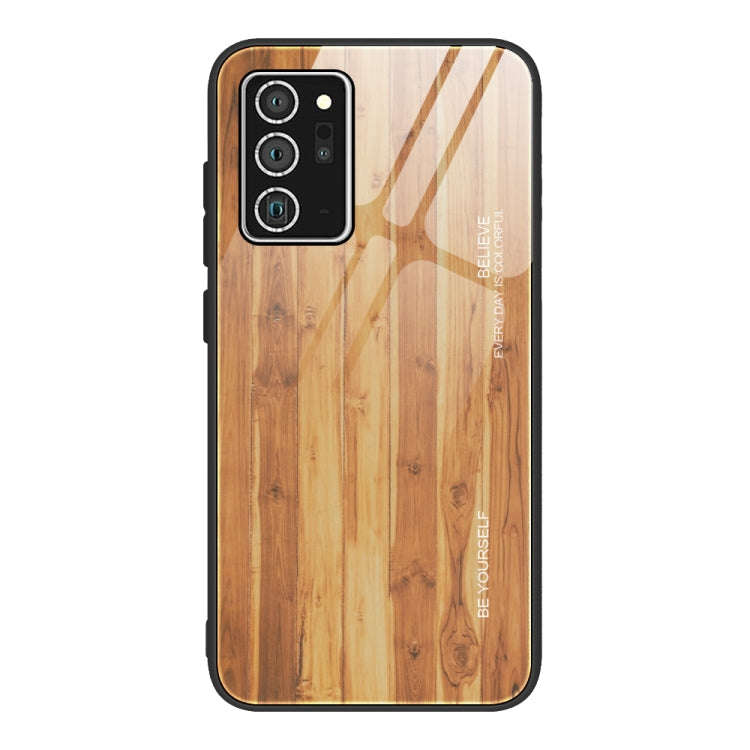 Wood Grain Glass Protective Case, For Samsung Galaxy Note20, For Samsung Galaxy Note20 Ultra, For...