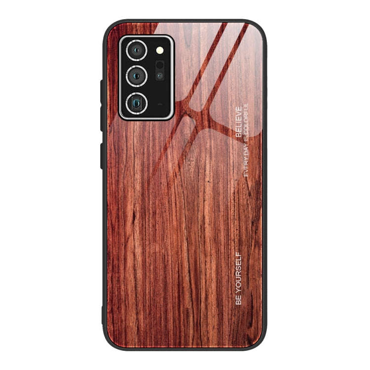 Wood Grain Glass Protective Case, For Samsung Galaxy Note20, For Samsung Galaxy Note20 Ultra, For...