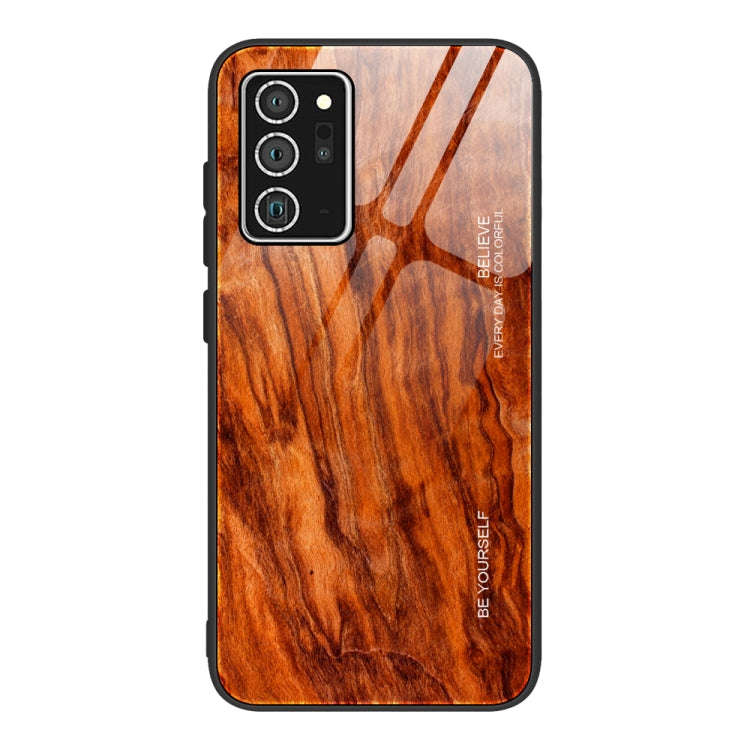Wood Grain Glass Protective Case, For Samsung Galaxy Note20, For Samsung Galaxy Note20 Ultra, For...