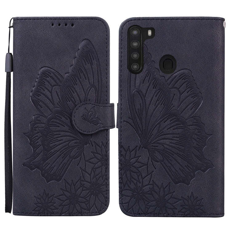 Retro Skin Feel Butterflies Embossing Horizontal Flip Leather Case with Holder & Card Slots & Wal...