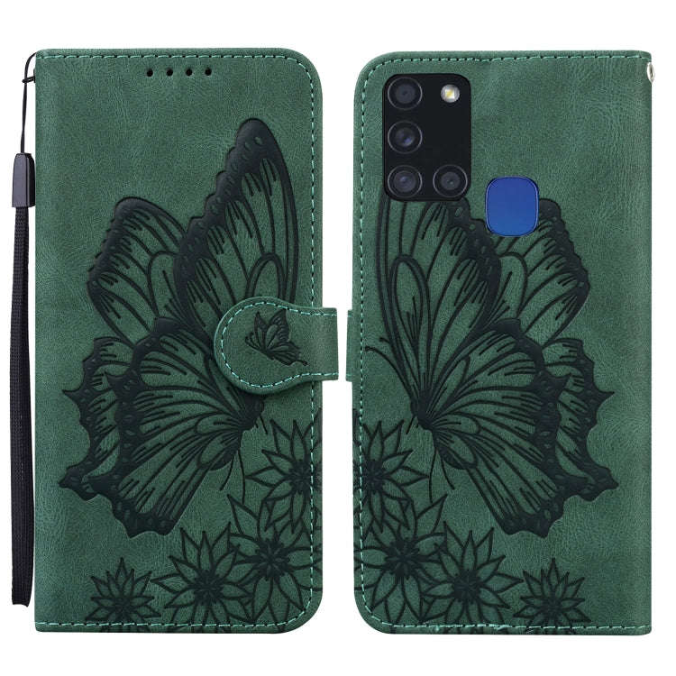 Retro Skin Feel Butterflies Embossing Horizontal Flip Leather Case with Holder & Card Slots & Wal...