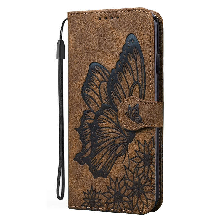 Retro Skin Feel Butterflies Embossing Horizontal Flip Leather Case with Holder & Card Slots & Wal...