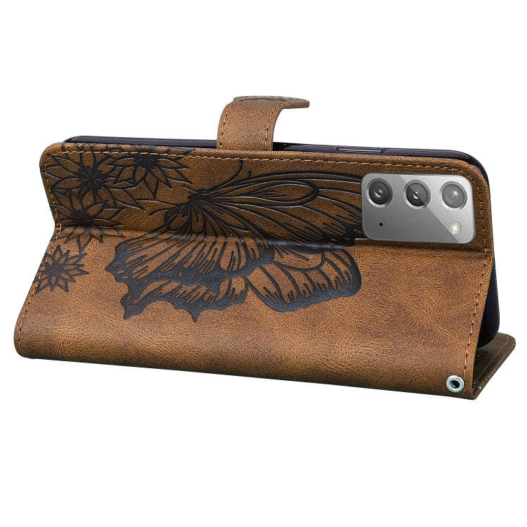 Retro Skin Feel Butterflies Embossing Horizontal Flip Leather Case with Holder & Card Slots & Wal...