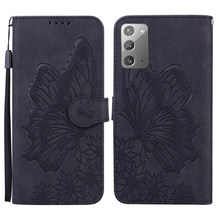 Retro Skin Feel Butterflies Embossing Horizontal Flip Leather Case with Holder & Card Slots & Wal...